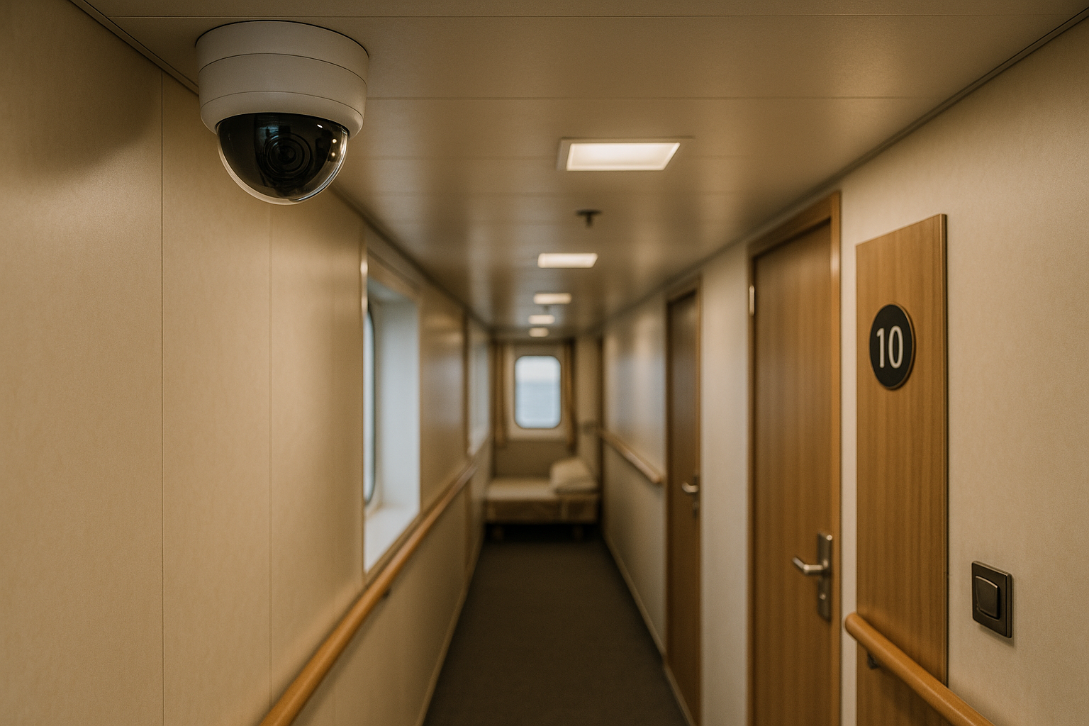 CCTV and lighting in cabins